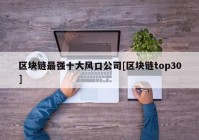 区块链最强十大风口公司[区块链top30]